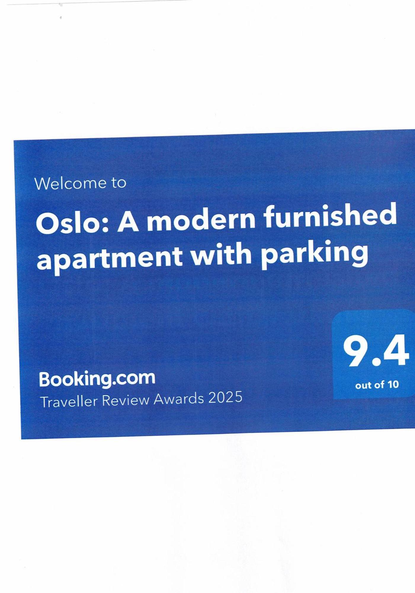 Oslo: A Modern Furnished With Parking
